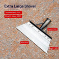 Manganese steel multi-functional cleaning shovel with a thickened tool steel blade.