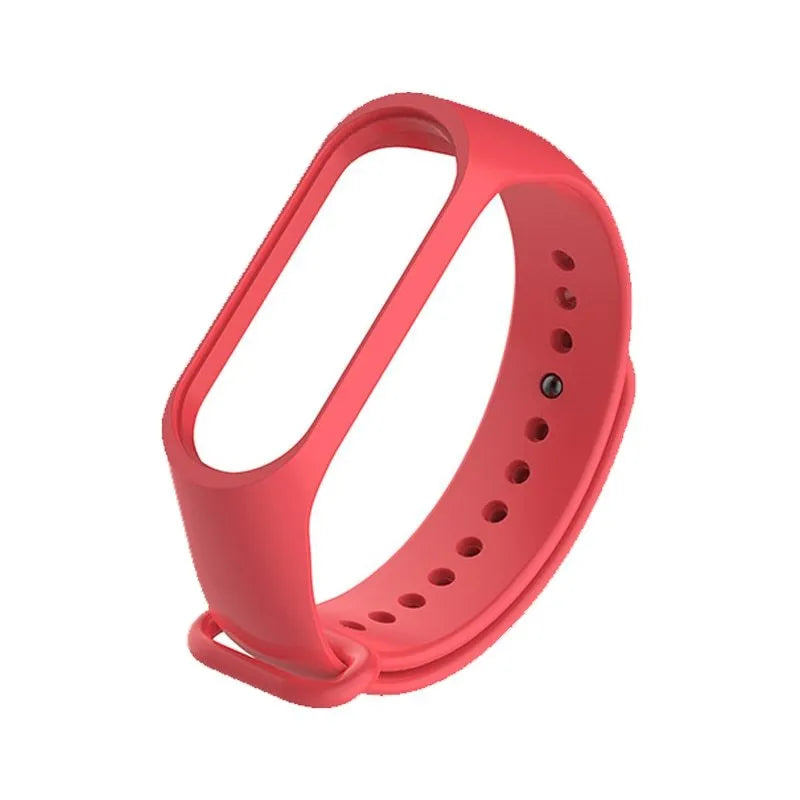 Coloured silicone replacement wrist strap for XIAOMI MI Band 3 fitness tracker.