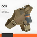 Large and medium dog harness in 1050D nylon with UTX buckle and military webbing, adjustable fit, black colour option