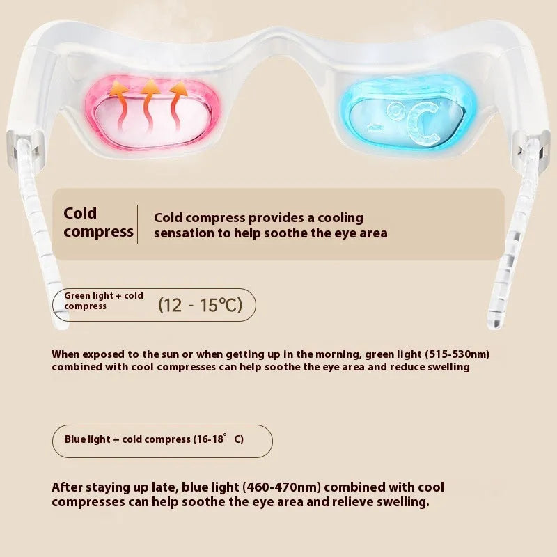 Eye bag massage eye beautification instrument with colour light and three speed settings for home use