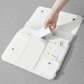 Black and white nylon laptop bag protective cover with flip opening and multiple pockets, available in 13-16 inch sizes.