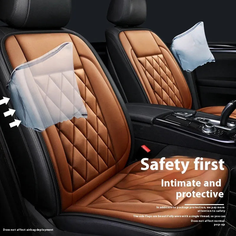 Winter solid colour car plush warm cushion in black with synthetic fibre filler