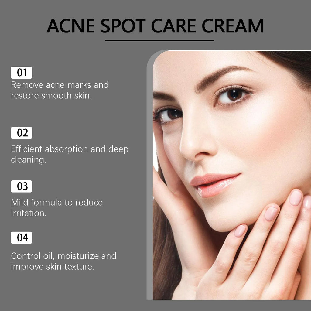 15g jar of hydrating acne face cream with mint leaf and tea tree oil