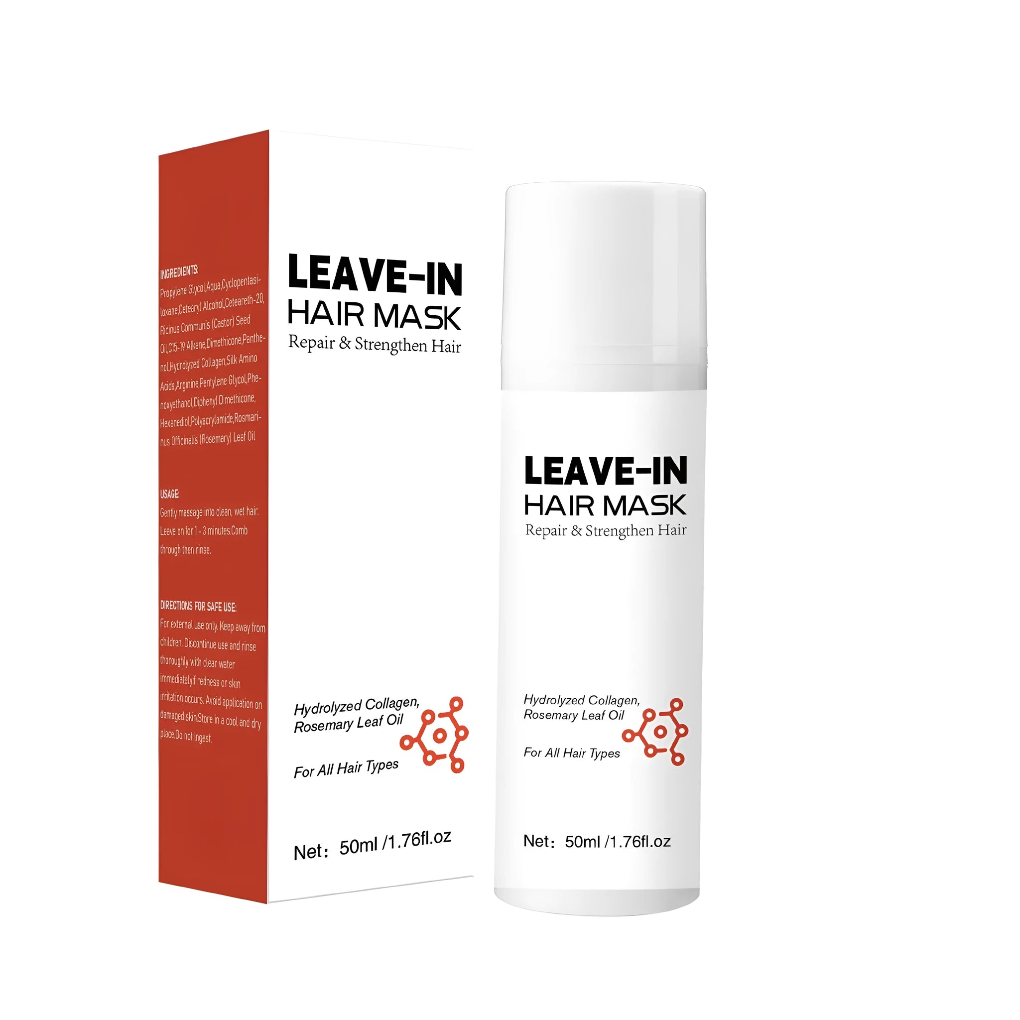 50ml hair conditioner bottle for frizzy hair with soft formula