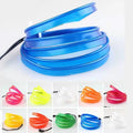 6 metre car ambient light USB LED cable showing colour options for vehicle interior installation