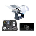 Airbus A380 model assembly kit 41cm plastic with blue light and red tail flame on display base