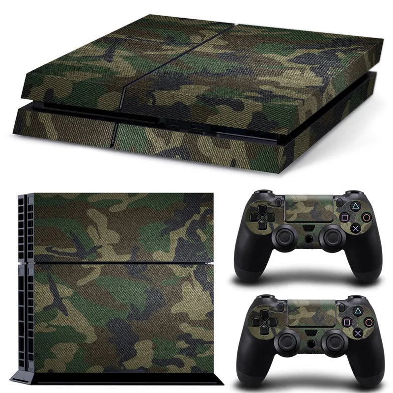 PS4 console protective film covering sticker showing 0.001mm thickness and high-definition printing