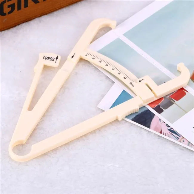 Acrylic body fat caliper measuring instrument with 200mm range for skin fold thickness measurement