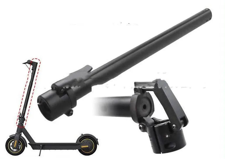 Black folding upright handlebar accessory for Nanbo No. 9 scooter, shown next to a scooter deck.