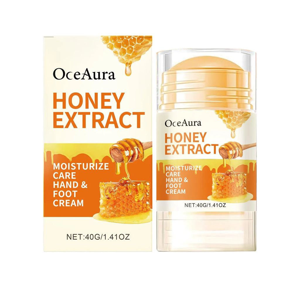 OCEAURA Honey Moisturising Care Stick 40g for heels, elbows, and knees.