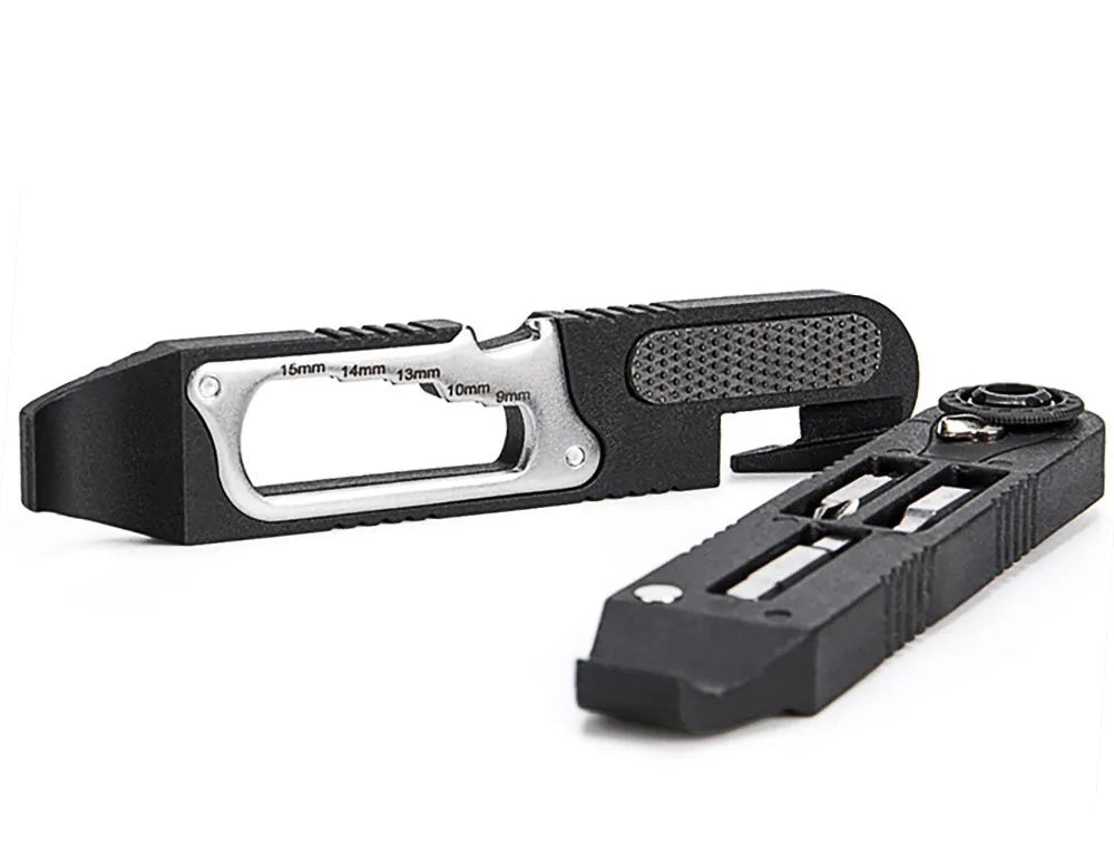Multifunctional pry tire bar ratchet wrench in nylon tool steel, colour TL-TS02, specification TS02, for bicycle repair and carrying.