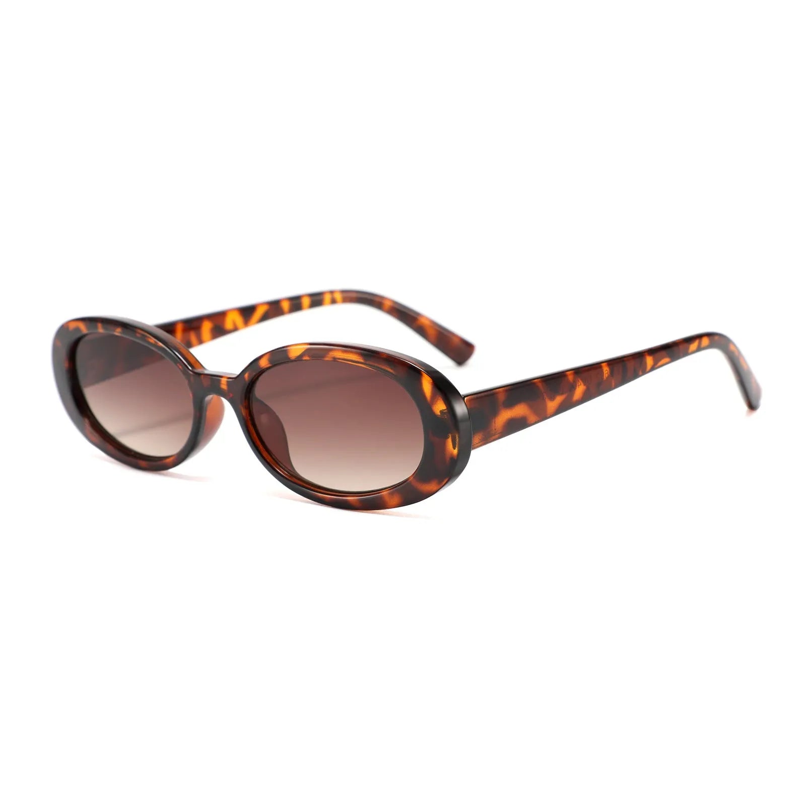 European American style small frame oval sunglasses for women with PC construction