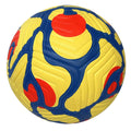 PU leather hot fit football size 5 in blue red black colour with adhesive stitching