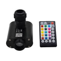 Compact 12W RGBW fiber optic light source for car star dome with 20mm coupling head and remote control