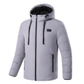 11-zone USB carbon fibre heated jacket in black with dual control