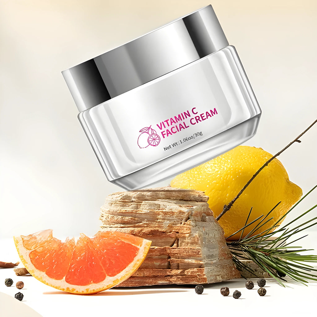 30g Vitamin C Face Cream jar with universal skin type label