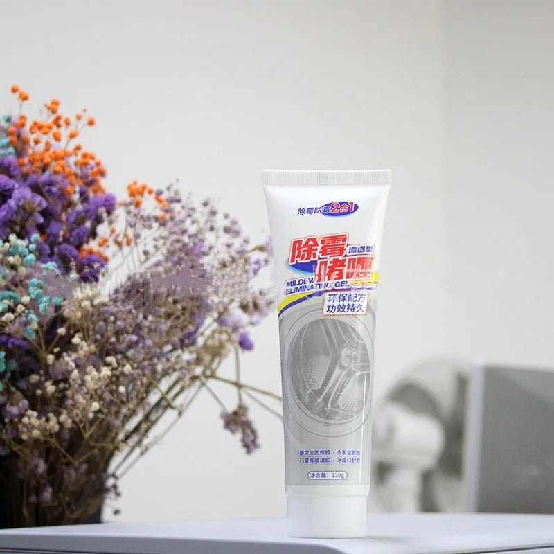 Household demildew gel for cleaning refrigerator and washing machine rubber gaskets