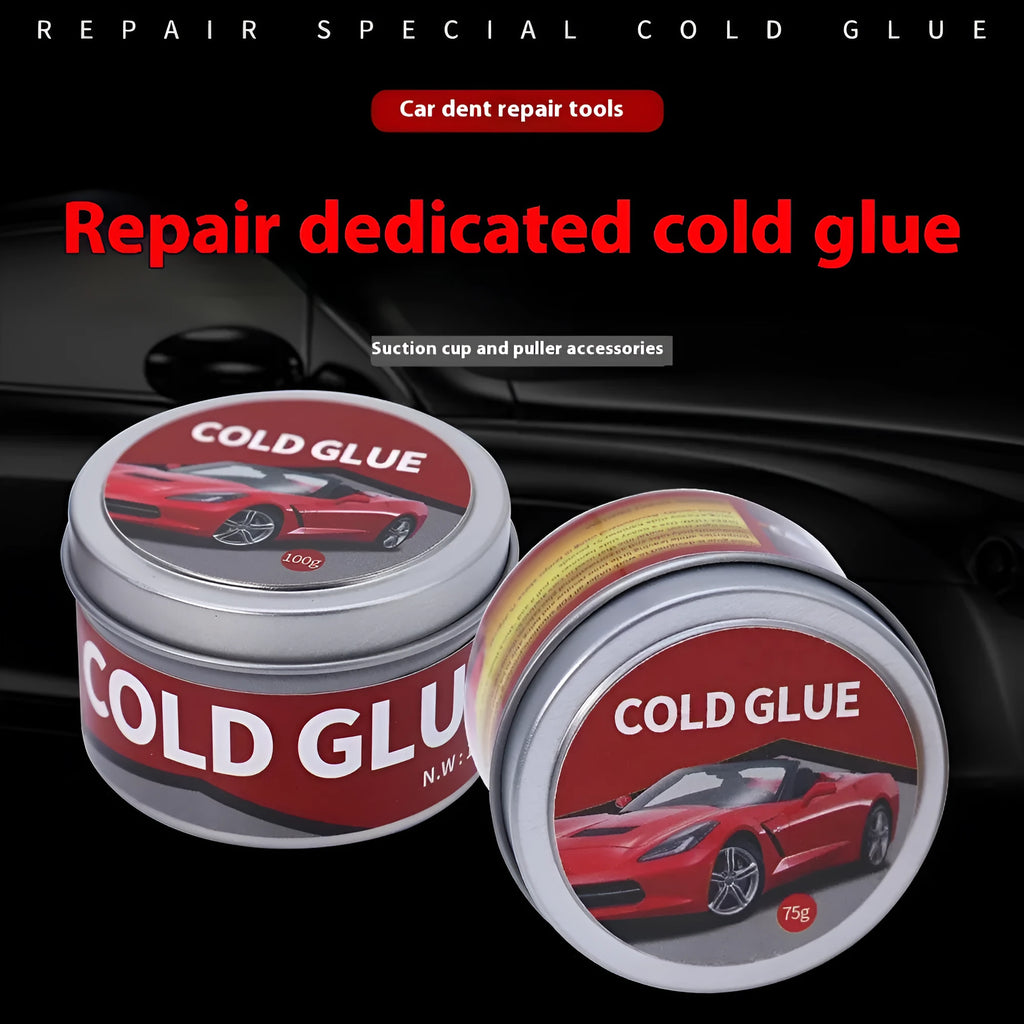 Tube of automotive cold glue for car dent repair with 75g or 100g size options