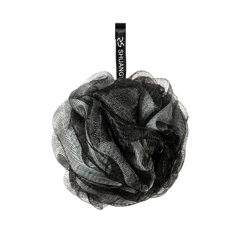 Loofah bath foaming mesh sponge in pink, 11cm diameter, 30g PE material