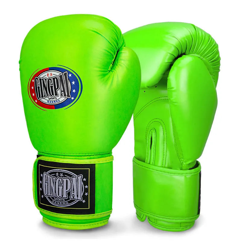 Professional training boxing gloves in multiple colours and sizes for martial arts and fitness