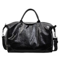 Black women's hand-carry travel bag with 36-55 litre capacity for short trips
