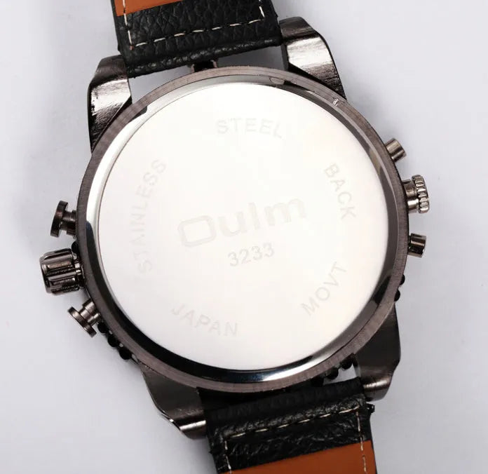 Men's casual quartz watch with alloy case, 12mm thickness, black or white colour option