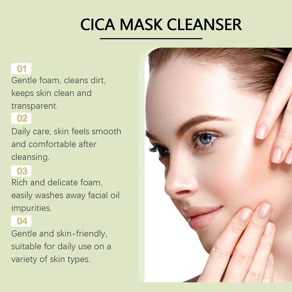 Centella Asiatica Soothing Facial Cleanser 120g container with plant extracts