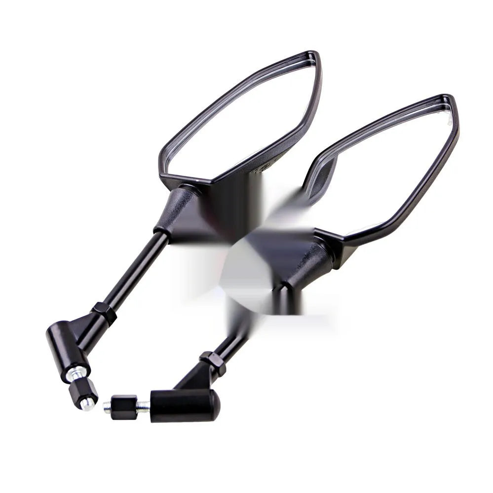Black cross-border four-wheel ATV rearview mirror with ABS cover and chrome-plated mirror surface