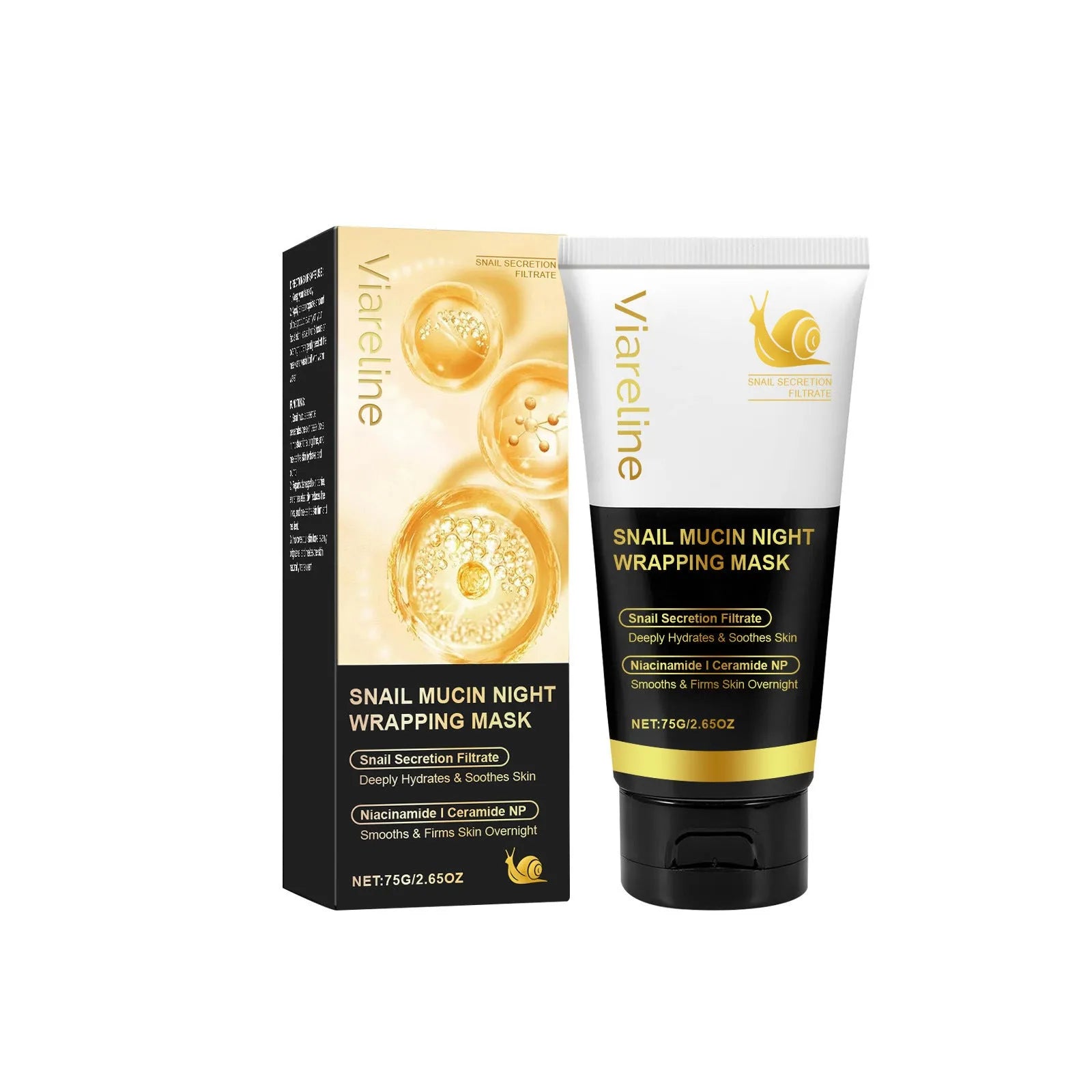 75g tube of snail mucus tearing face mask with nourishing ingredients