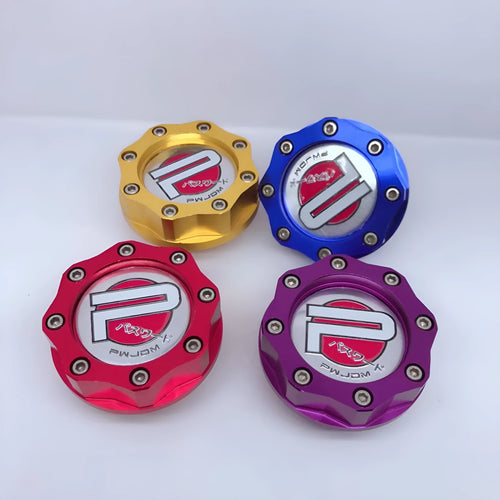Aluminium alloy fuel tank cap for Honda vehicles in four colour options