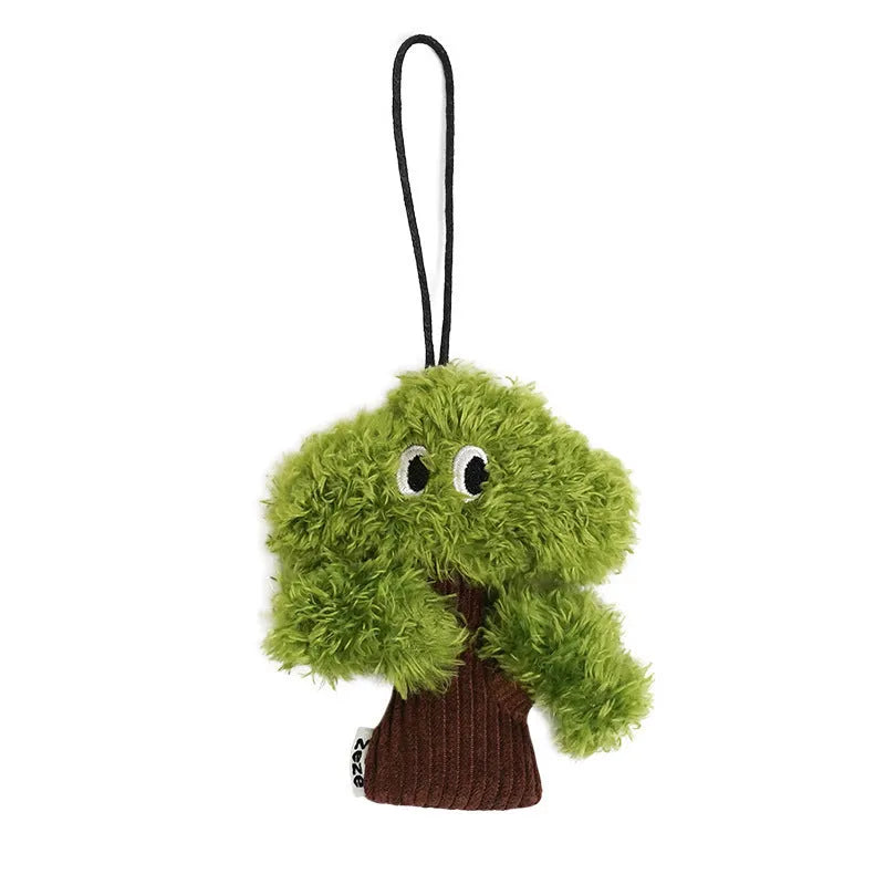 Pine wood cat toy bag pendant with jute hanging cord, filled with catnip.