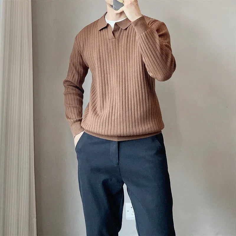 Boys loose elastic knitted sweater in modal fabric with rabbit fur texture in multiple colours