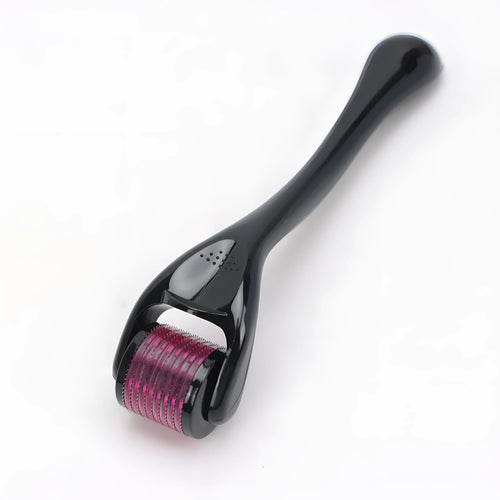 540 micro needle derma roller with mechanical design in various handle and wheel colour combinations