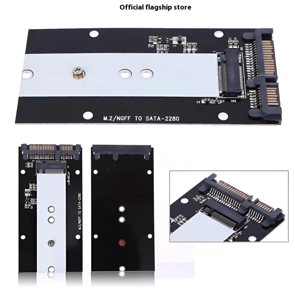 M.2 NGFF to SATA3.0 SSD adapter card with USB 3.0 interface for solid state drives