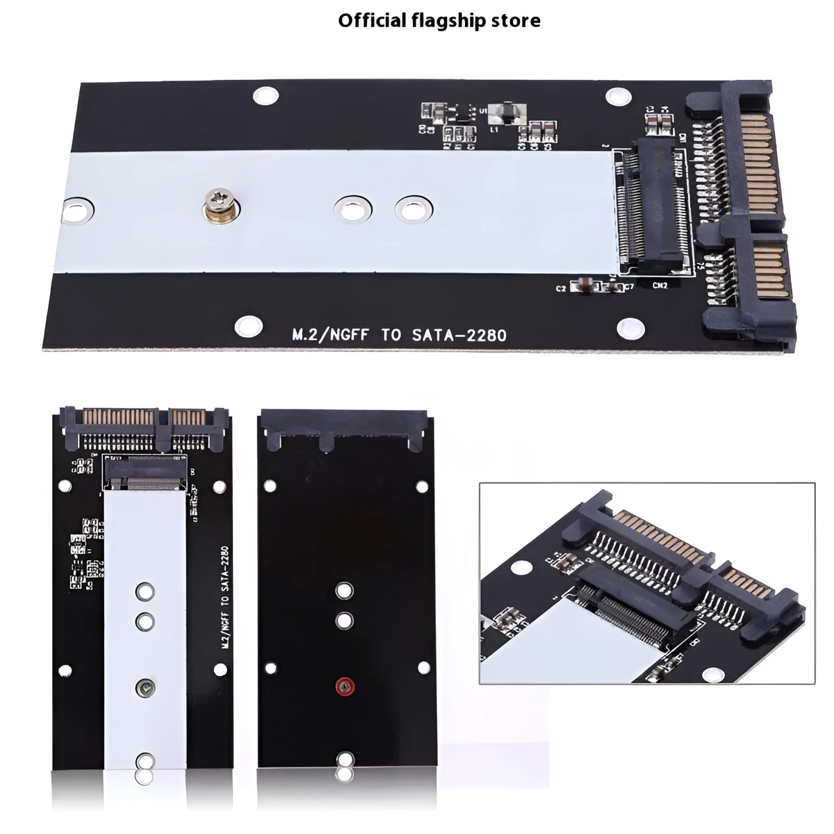 M.2 NGFF to SATA3.0 SSD adapter card with USB 3.0 interface for solid state drives