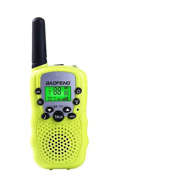 Child handheld walkie talkie set in various colours with channel display and antenna