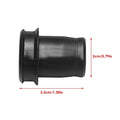 Black PVC car cigarette lighter dust plug showing 33cm length and 2cm diameter
