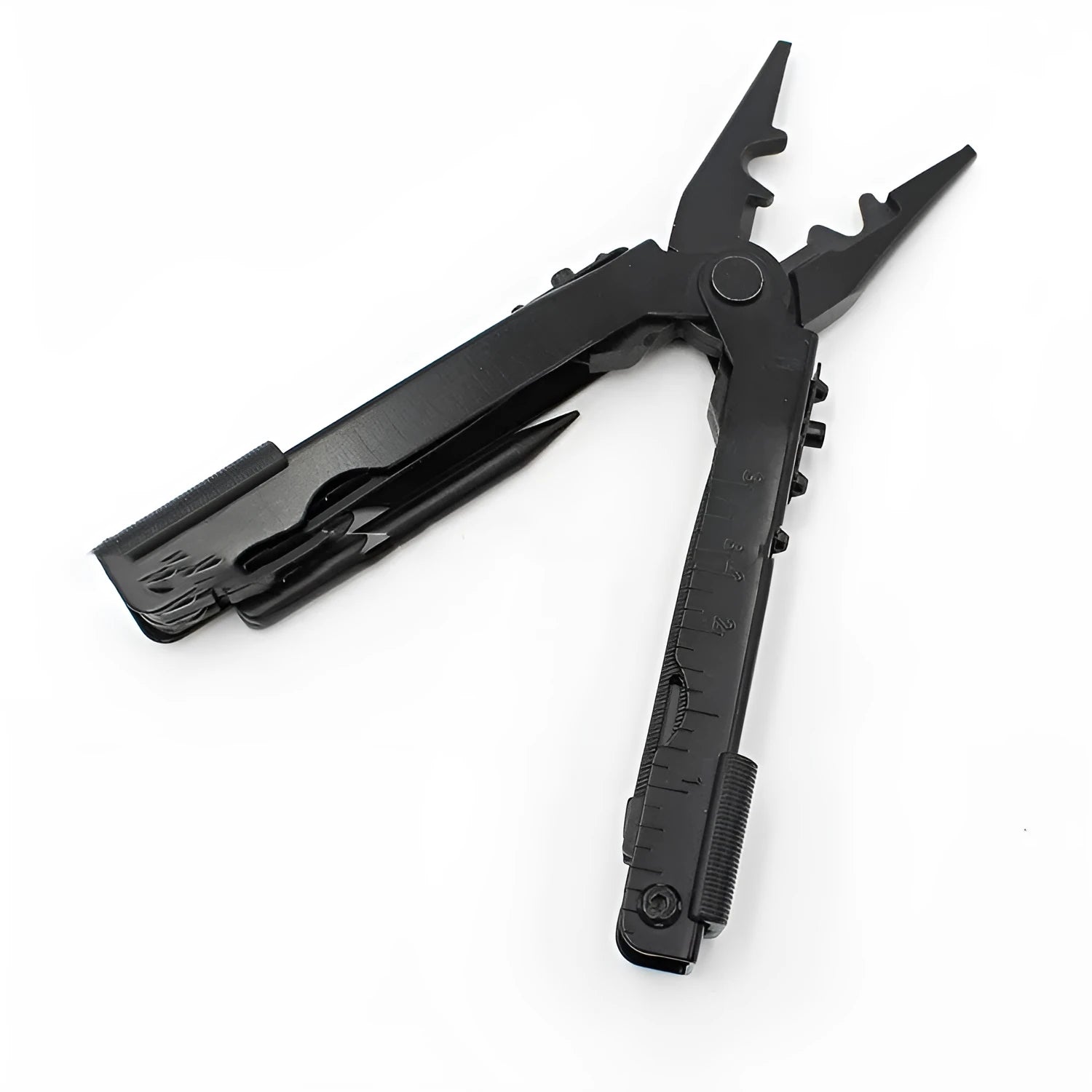 Multifunctional 2cr13 stainless steel telescopic pliers with blade length 3.8cm full length 168mm in black colour
