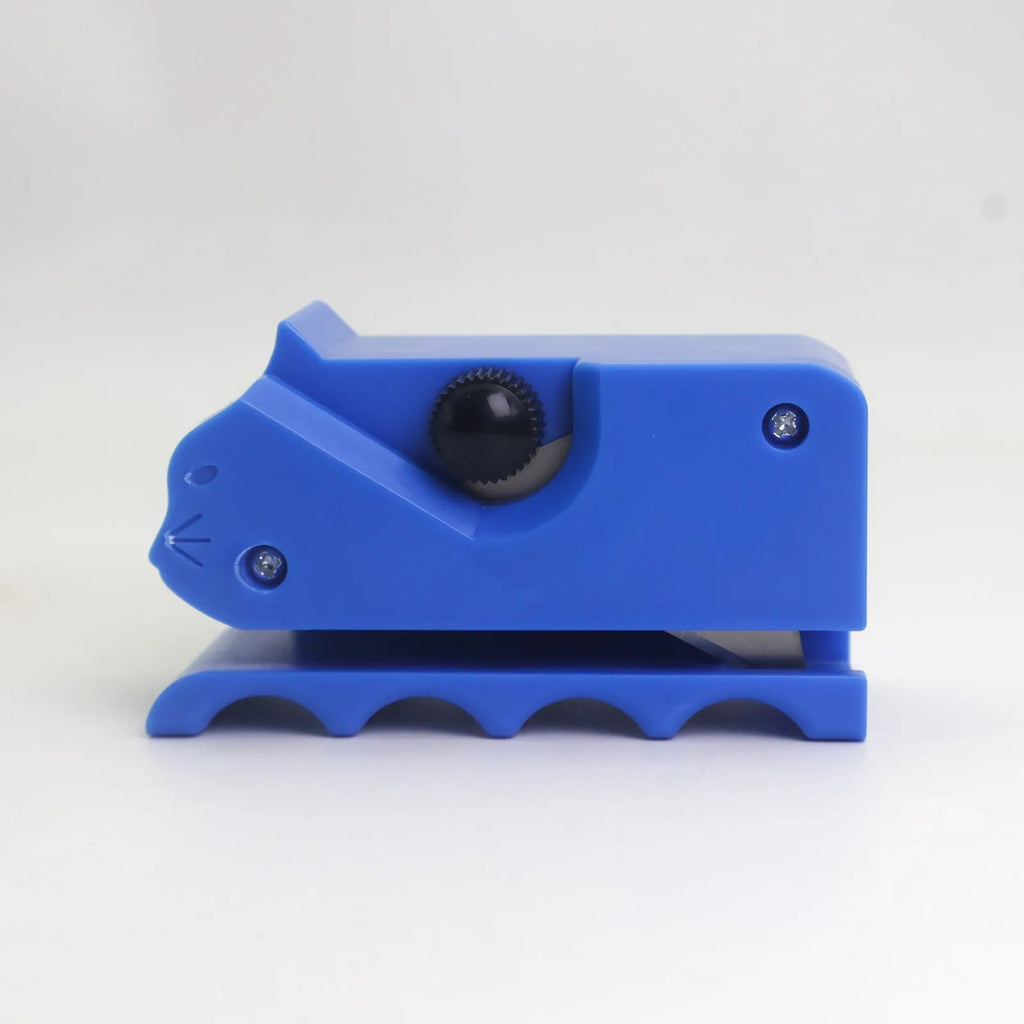 Colour options of a cute cartoon cat-shaped ABS plastic cutting knife for corrugated paper crafts