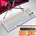 K87 mechanical gaming keyboard with choice of green or red switches in black, white, or coloured options