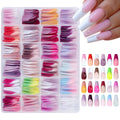 Open box showing 288 removable French wear design nail stickers in sweet and hot girl styles.