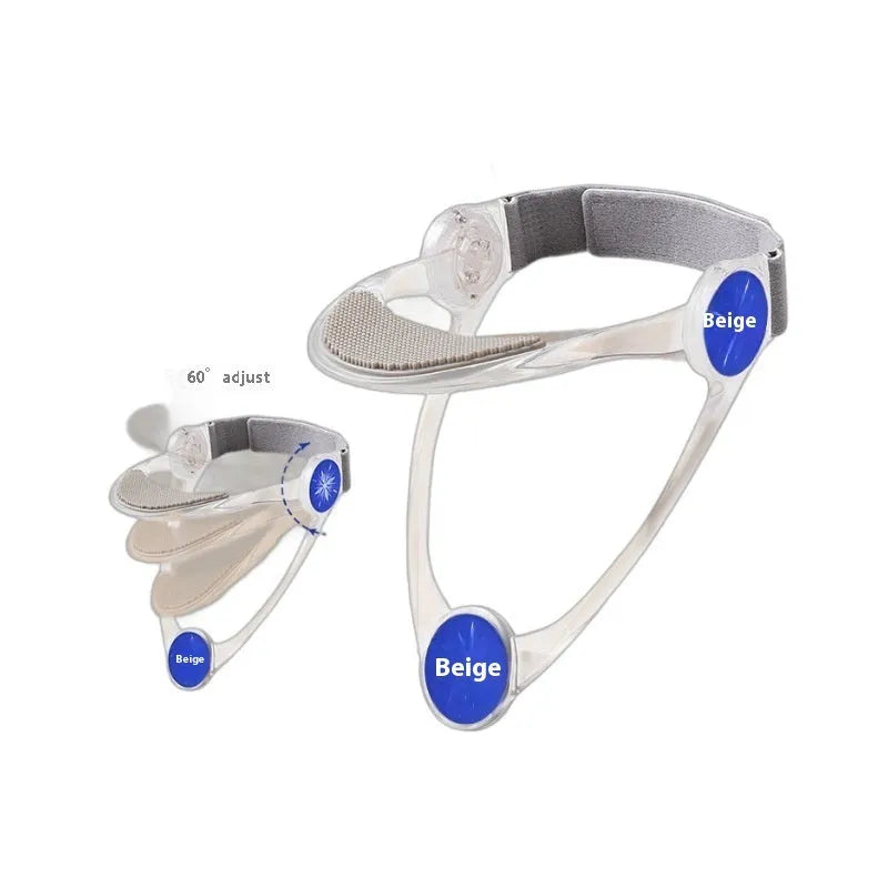 Adjustable cervical spine support neck brace shown in blue, for adult fitness use.