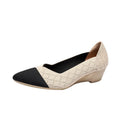 Women's flyknit casual wedge shoes in multiple colours with 3-5cm mid-heel and rubber sole