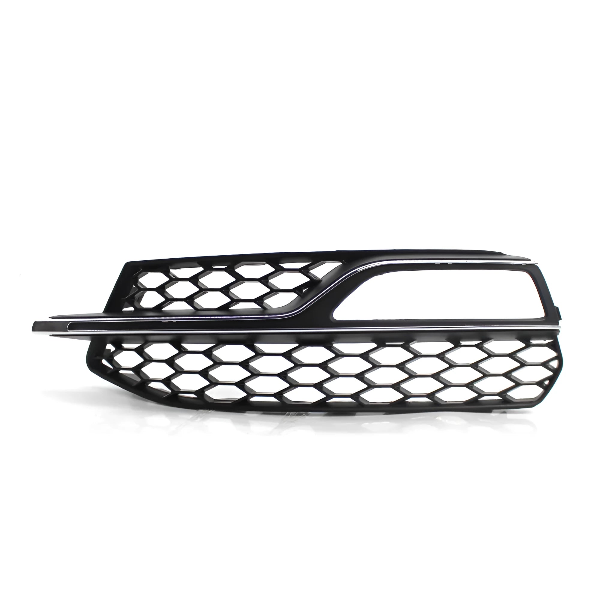 Black ABS replacement grille for Audi A3 S3 2013-2016 front bumper fog lamp ventilation