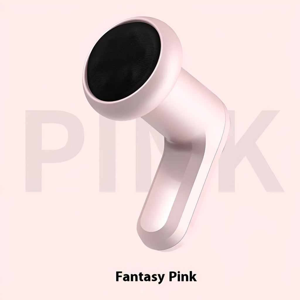 USB electric massager for neck, back, waist and legs in black, pink, or white.