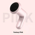 USB electric massager for neck, back, waist and legs in black, pink, or white.