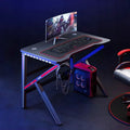 Home fashion gaming desktop computer desk in Dark Awakening colour solid finish