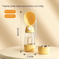 Portable dog water bottle and feeder bowl in brown, pink, or yellow for outdoor travel.