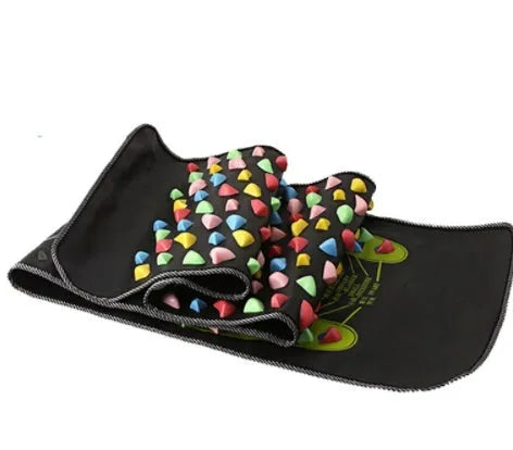 Cobblestone road foot pad massager, 35cm x 35cm mechanical infrared physiotherapy mat