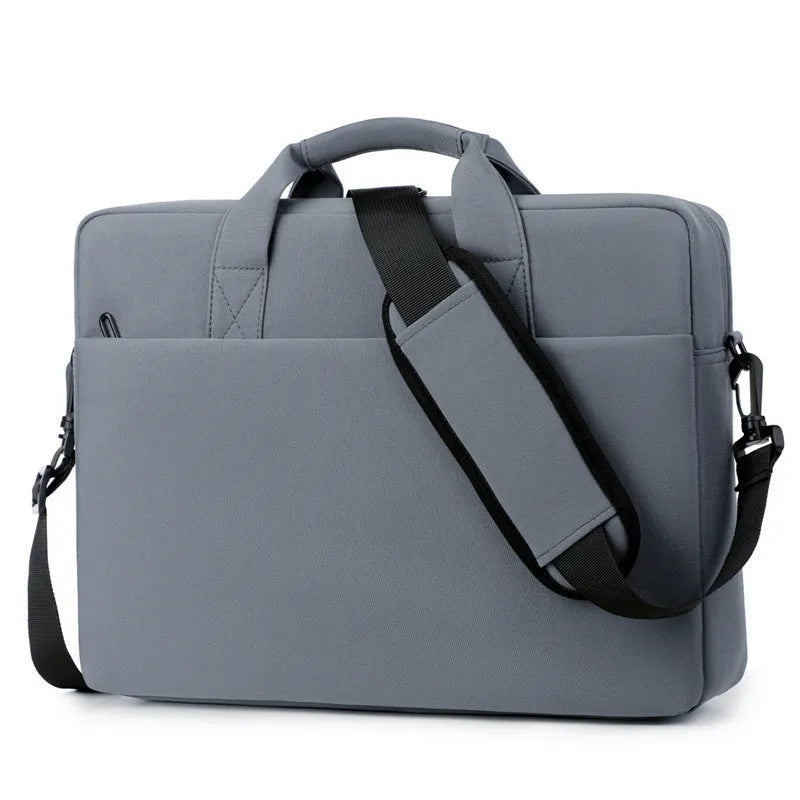 Khaki polyester full airbag shockproof computer bag with Oxford cloth exterior